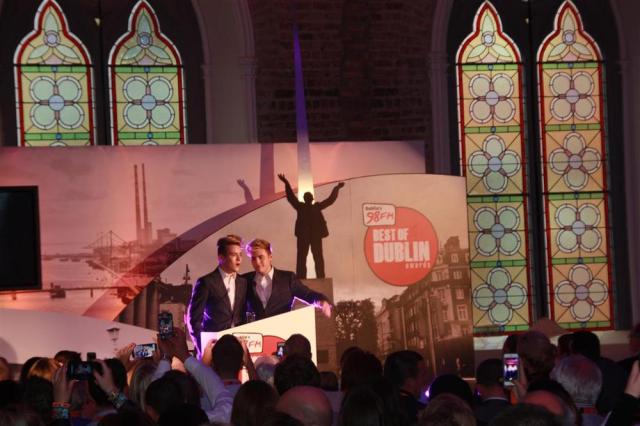 John and Edward at 98FM's "Best of Dublin" Awards